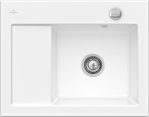 Beépíthető kerámia mosogató Villeroy & Boch Subway 45 Compact right StoneWhite 331302RW