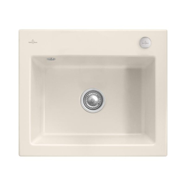 Beépíthető kerámia mosogató Villeroy & Boch Subway 60 S Crema 330902KR