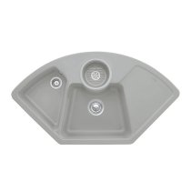 Beépíthető kerámia mosogató Villeroy & Boch Solo corner Fossil 670802KD