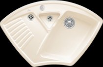 Beépíthető kerámia mosogató Villeroy & Boch Arena corner Crema 672902KR